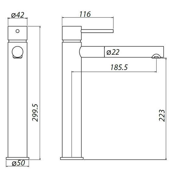 Смеситель для раковины высокий Allen Brau Glority 5.51002-00 фото 9