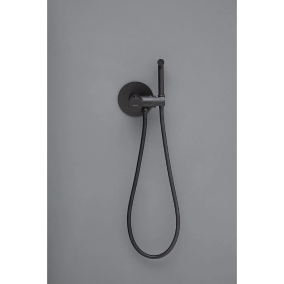 Набор для гигиенического душа с термостатом Allen Brau Thermo Rund 5.60001-31, чёрный матовый фото 4