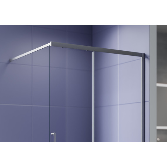 Душевая перегородка Aquatek Walk in 120 см AQ.WISL.120.1GM (стекло 8 мм) с кронштейном в комплекте, оружейная сталь/прозрачное фото 2