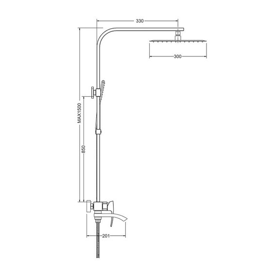 Душевая стойка со смесителем Gappo G2407 фото 21