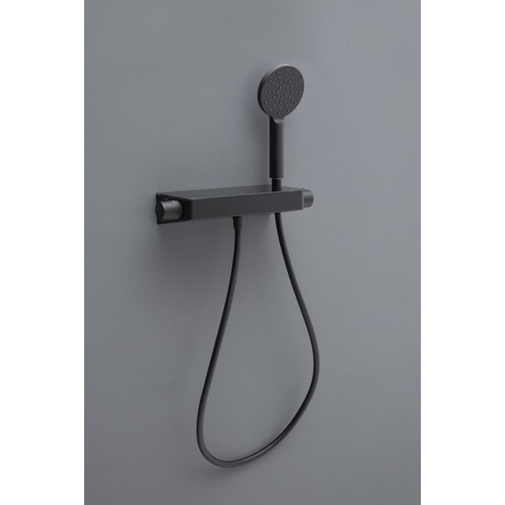 Смеситель для душа с термостатом Allen Brau Fantasy 5.11002-31, чёрный матовый фото 2
