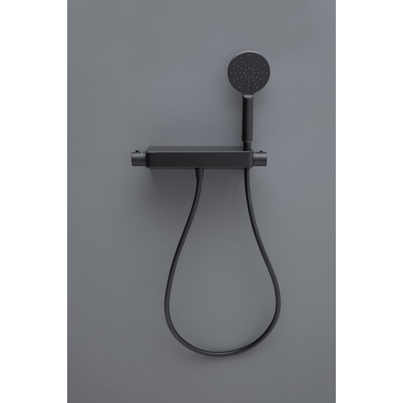 Смеситель для душа с термостатом Allen Brau Fantasy 5.11002-31, чёрный матовый фото 3