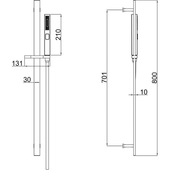 Душевой гарнитур Allen Brau Infinity 5.21013-31, чёрный матовый фото 12