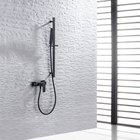 Душевой гарнитур Allen Brau Infinity 5.21013-31, чёрный матовый фото 3