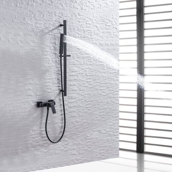 Душевой гарнитур Allen Brau Infinity 5.21013-31, чёрный матовый фото 4