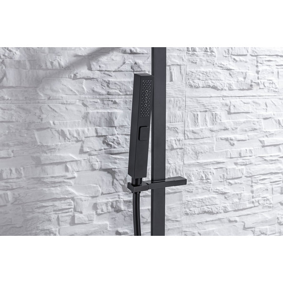 Душевой гарнитур Allen Brau Infinity 5.21013-31, чёрный матовый фото 5