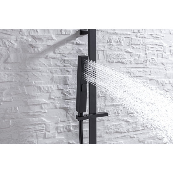 Душевой гарнитур Allen Brau Infinity 5.21013-31, чёрный матовый фото 6