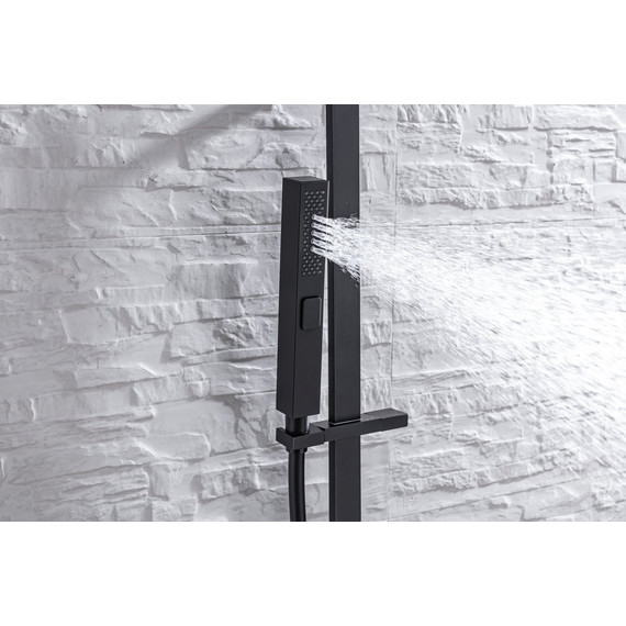 Душевой гарнитур Allen Brau Infinity 5.21013-31, чёрный матовый фото 7