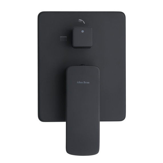 Смеситель для душа Allen Brau Infinity X2 5.21014-31 (со скрытой частью) чёрный матовый фото 2