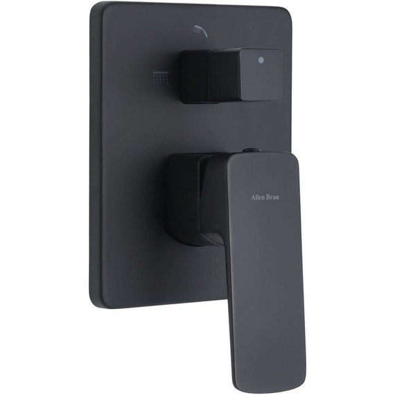 Смеситель для душа Allen Brau Infinity X2 5.21014-31 (со скрытой частью) чёрный матовый фото 