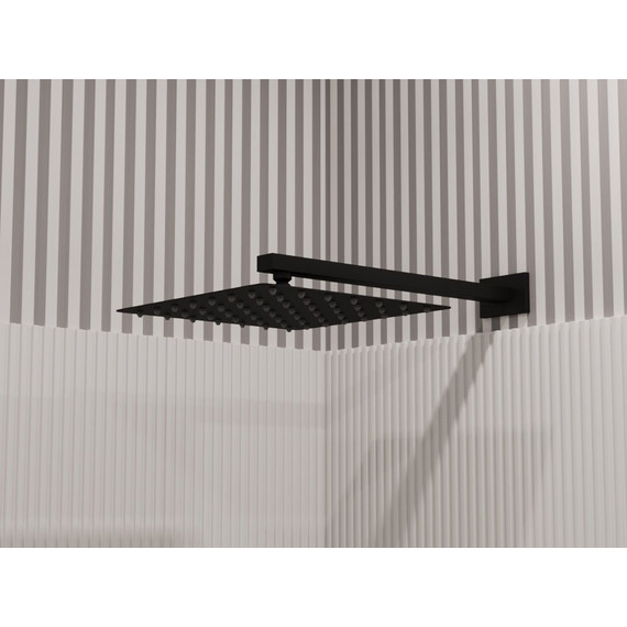 Верхний душ Allen Brau Infinity 250х250 мм 5.21019-31, чёрный матовый фото 5