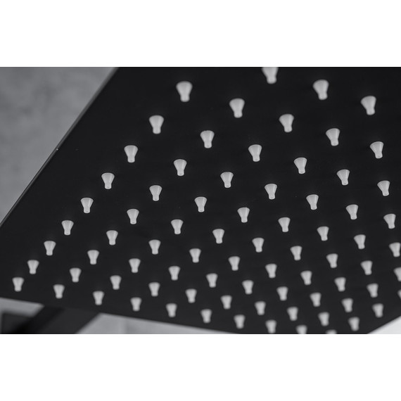 Верхний душ Allen Brau Infinity 250х250 мм 5.21019-31, чёрный матовый фото 2