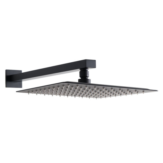 Верхний душ Allen Brau Infinity 250х250 мм 5.21019-31, чёрный матовый фото 3