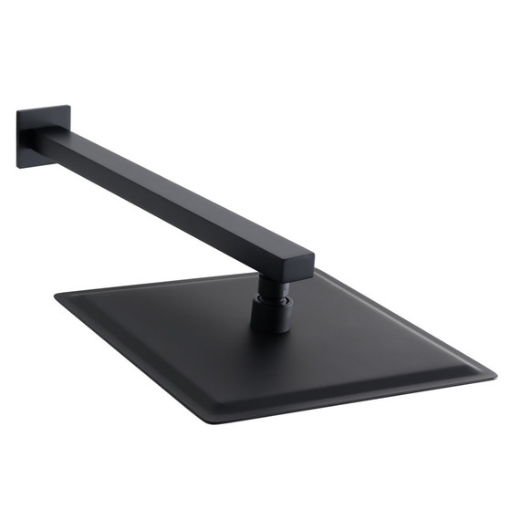 Верхний душ Allen Brau Infinity 250х250 мм 5.21019-31, чёрный матовый фото 4