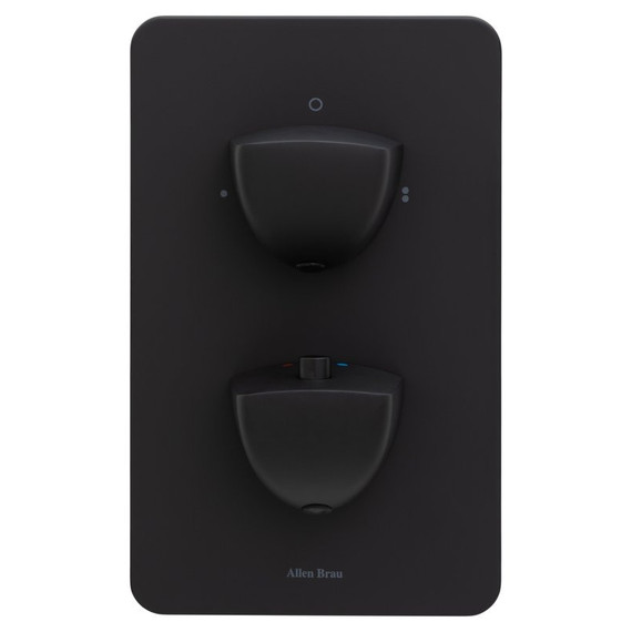 Смеситель для ванны с термостатом Allen Brau Infinity 5.21216-31 (со скрытой частью) чёрный матовый фото 2