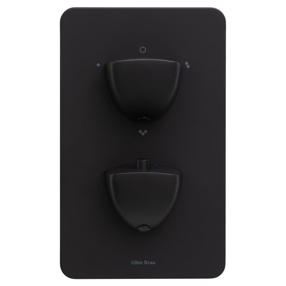Смеситель для ванны с термостатом Allen Brau Infinity 5.21316-31 (со скрытой частью) чёрный матовый фото 2