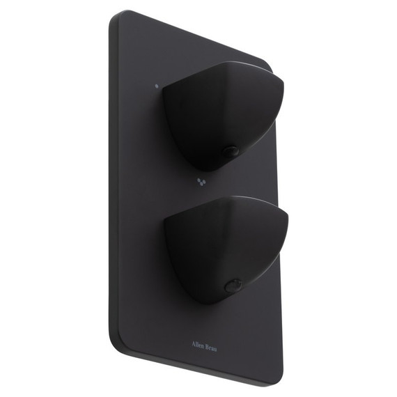 Смеситель для ванны с термостатом Allen Brau Infinity 5.21316-31 (со скрытой частью) чёрный матовый фото 3