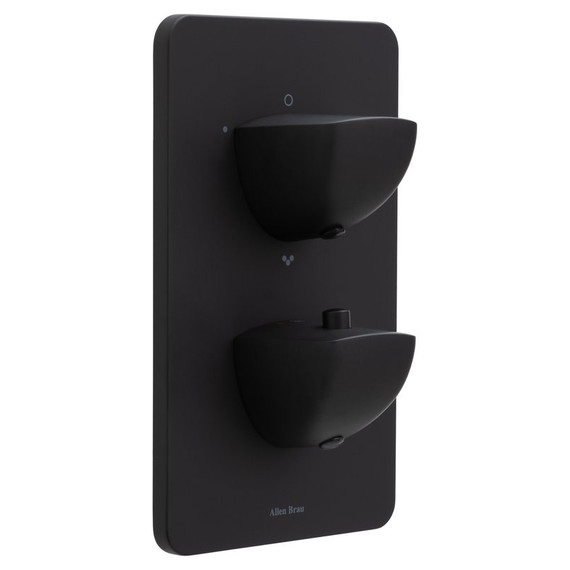 Смеситель для ванны с термостатом Allen Brau Infinity 5.21316-31 (со скрытой частью) чёрный матовый фото 