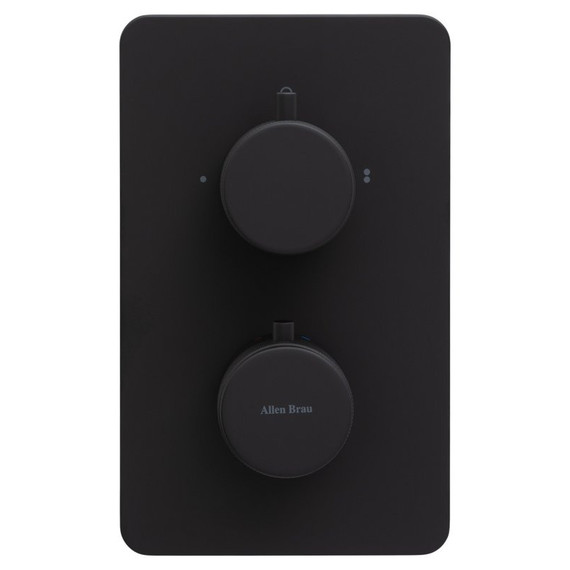 Смеситель для ванны с термостатом Allen Brau Priority 5.31213-31 (со скрытой частью) чёрный матовый фото 2