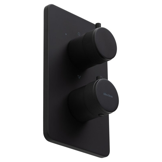 Смеситель для ванны с термостатом Allen Brau Priority 5.31314-31 (со скрытой частью) чёрный матовый фото 3