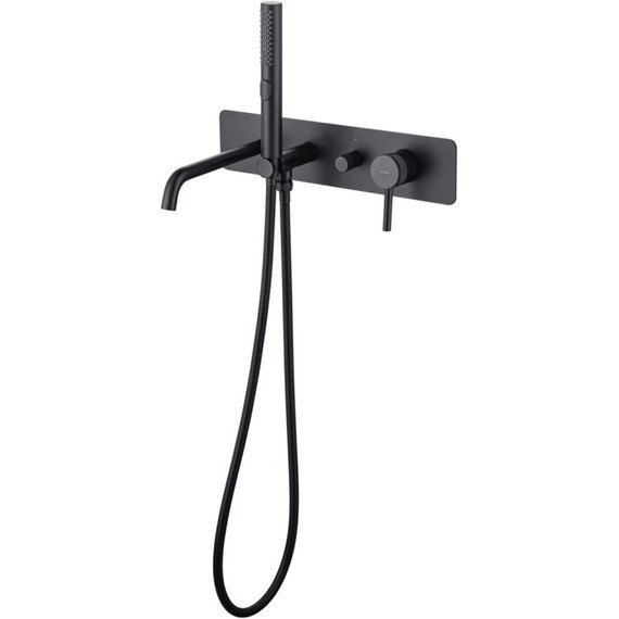 Смеситель для ванны Allen Brau Priority 5.31A05-31 (со скрытой частью) чёрный матовый фото 3