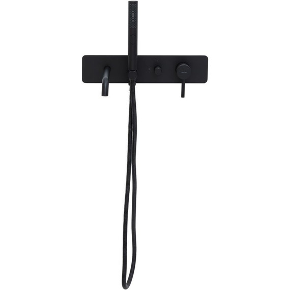 Смеситель для ванны Allen Brau Priority 5.31A05-31 (со скрытой частью) чёрный матовый фото 2