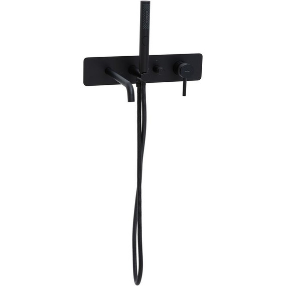 Смеситель для ванны Allen Brau Priority 5.31A05-31 (со скрытой частью) чёрный матовый фото 