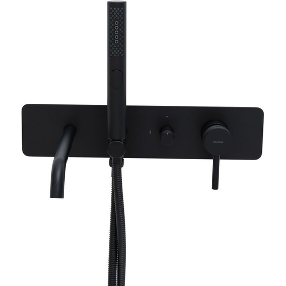 Смеситель для ванны Allen Brau Priority 5.31A05-31 (со скрытой частью) чёрный матовый фото 4