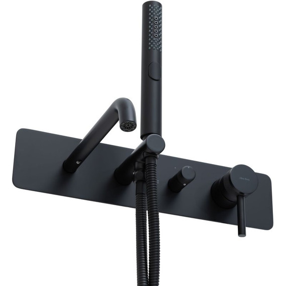 Смеситель для ванны Allen Brau Priority 5.31A05-31 (со скрытой частью) чёрный матовый фото 6