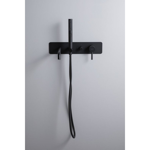 Смеситель для ванны Allen Brau Priority 5.31A05-31 (со скрытой частью) чёрный матовый фото 7