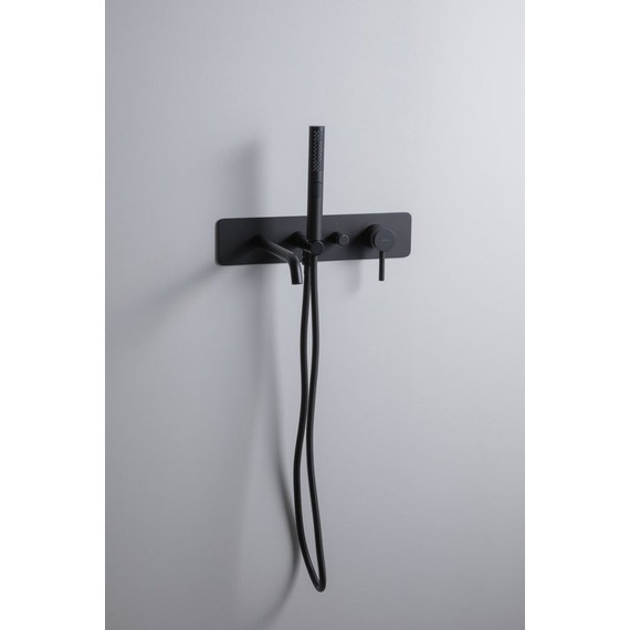 Смеситель для ванны Allen Brau Priority 5.31A05-31 (со скрытой частью) чёрный матовый фото 8