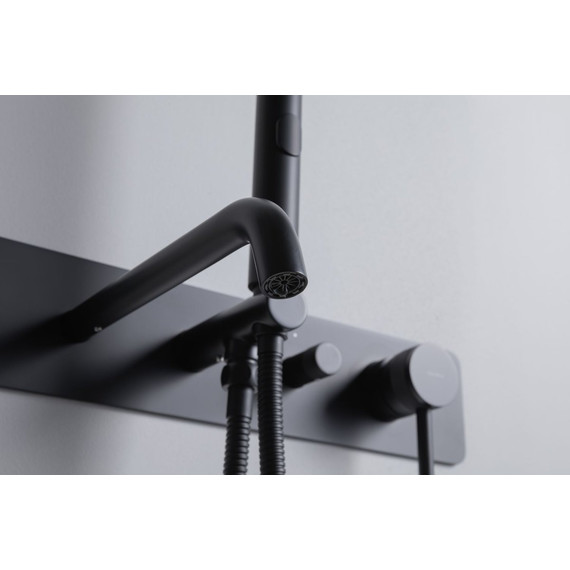 Смеситель для ванны Allen Brau Priority 5.31A05-31 (со скрытой частью) чёрный матовый фото 11