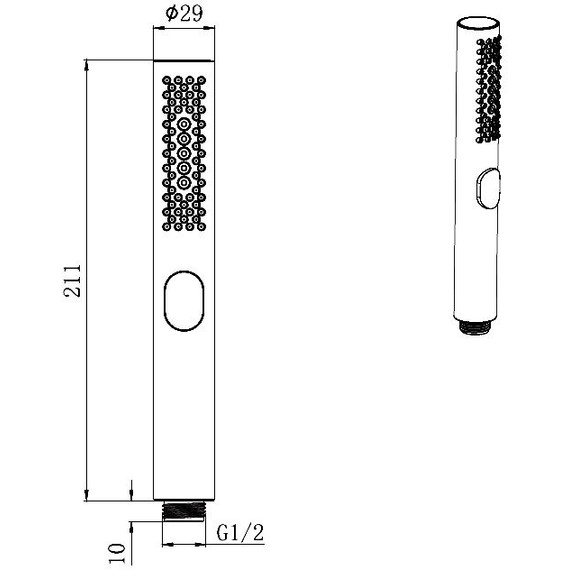 Ручной душ Allen Brau Priority 5.31A20-BN, никель фото 3
