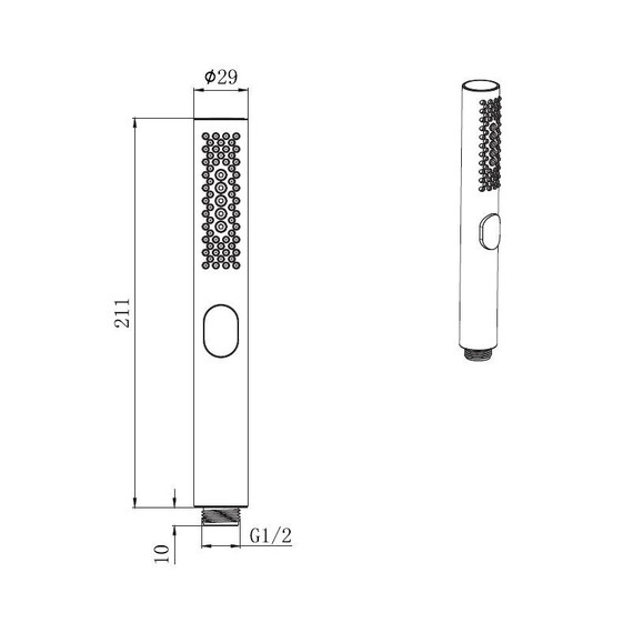 Ручной душ Allen Brau Priority 5.31A20-GB, золото фото 2
