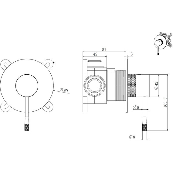 Смеситель для душа Allen Brau Priority 4.0 5.31C12-00 (со скрытой частью) фото 2