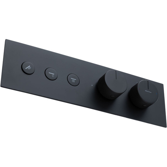 Смеситель для душа с термостатом Allen Brau Liberty 5.33003-31 (со скрытой частью) чёрный матовый фото 2