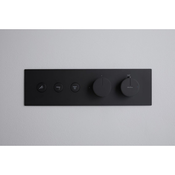 Смеситель для душа с термостатом Allen Brau Liberty 5.33003-31 (со скрытой частью) чёрный матовый фото 7