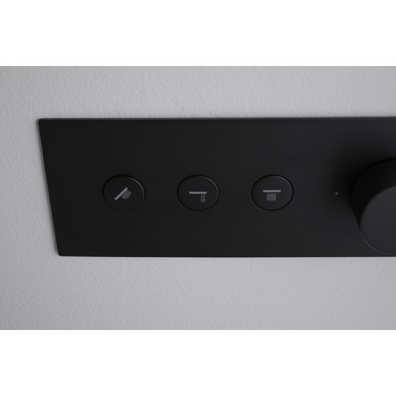 Смеситель для душа с термостатом Allen Brau Liberty 5.33003-31 (со скрытой частью) чёрный матовый фото 11