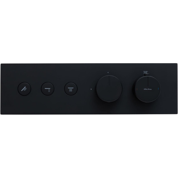 Смеситель для душа с термостатом Allen Brau Liberty 5.33003-31 (со скрытой частью) чёрный матовый фото 4