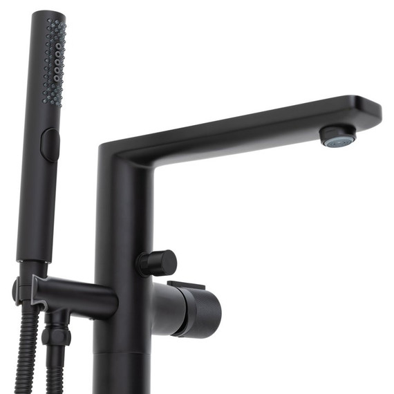 Смеситель для ванны Allen Brau Liberty 5.33012-31 (со скрытой частью) чёрный матовый фото 3