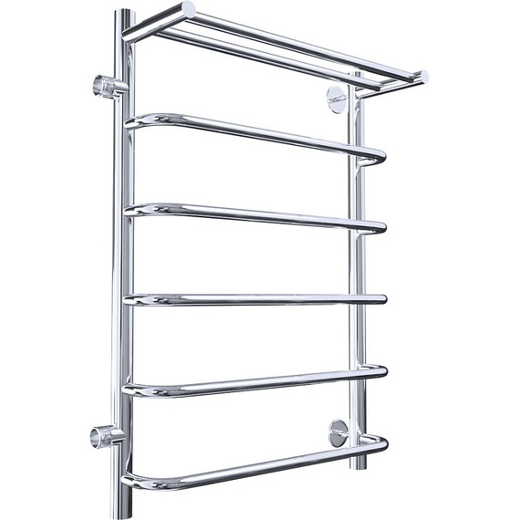 Полотенцесушитель водяной Тругор Идеал ПМ1 с полкой и боковым подводом П6 500х800 мм L 00-00026991 фото 