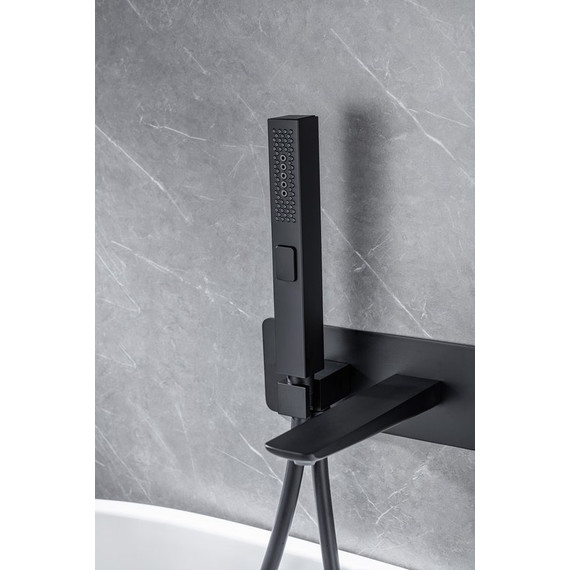 Смеситель для ванны Allen Brau Infinity 5.21007-31 (со скрытой частью) чёрный матовый фото 14