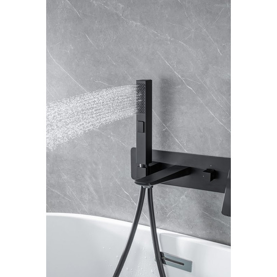 Смеситель для ванны Allen Brau Infinity 5.21007-31 (со скрытой частью) чёрный матовый фото 15