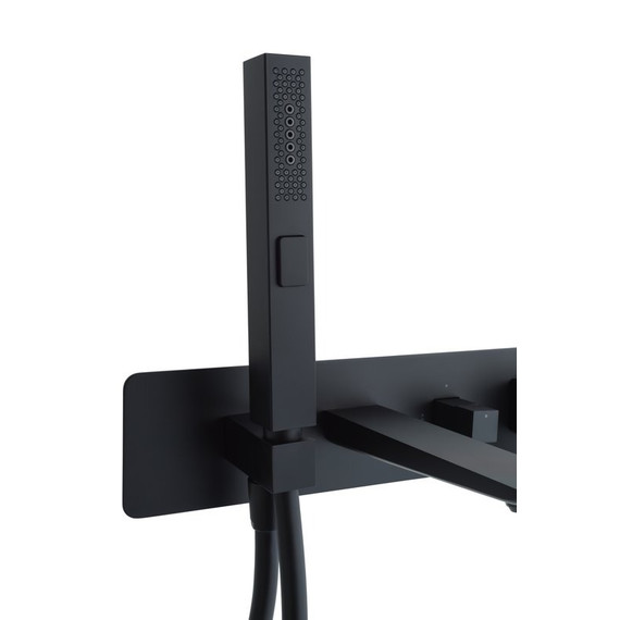 Смеситель для ванны Allen Brau Infinity 5.21007-31 (со скрытой частью) чёрный матовый фото 3