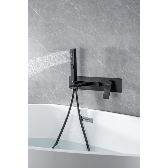 Смеситель для ванны Allen Brau Infinity 5.21007-31 (со скрытой частью) чёрный матовый фото 7