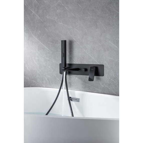 Смеситель для ванны Allen Brau Infinity 5.21007-31 (со скрытой частью) чёрный матовый фото 9