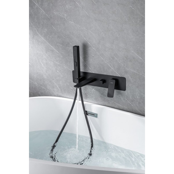 Смеситель для ванны Allen Brau Infinity 5.21007-31 (со скрытой частью) чёрный матовый фото 10