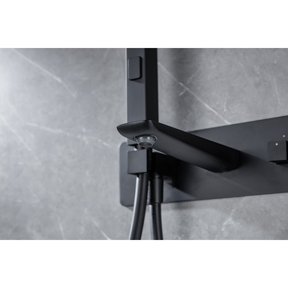 Смеситель для ванны Allen Brau Infinity 5.21007-31 (со скрытой частью) чёрный матовый фото 12