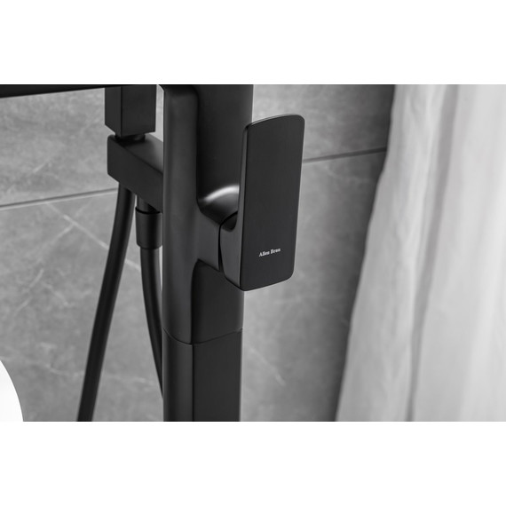 Смеситель для ванны Allen Brau Infinity 5.21009-31 (со скрытой частью) чёрный матовый фото 11