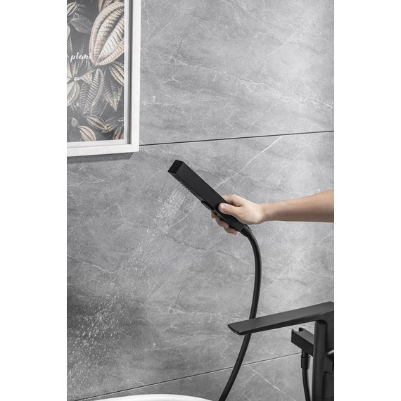 Смеситель для ванны Allen Brau Infinity 5.21009-31 (со скрытой частью) чёрный матовый фото 10